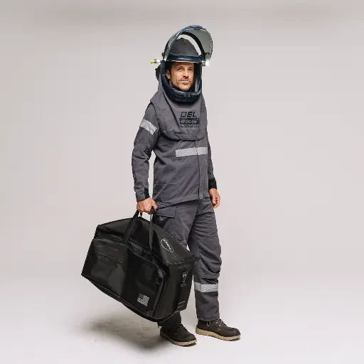 [AFW40LF-FL-BSJB-GTX-L] 40 Cal-Black Series GTX-Arc Flash Jacket and Bib-Overall Kit- GORE-TEX-L